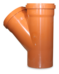 T-piece 45deg DN 250x250